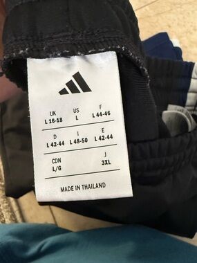 Adidas Black Athletic Pants with Logo